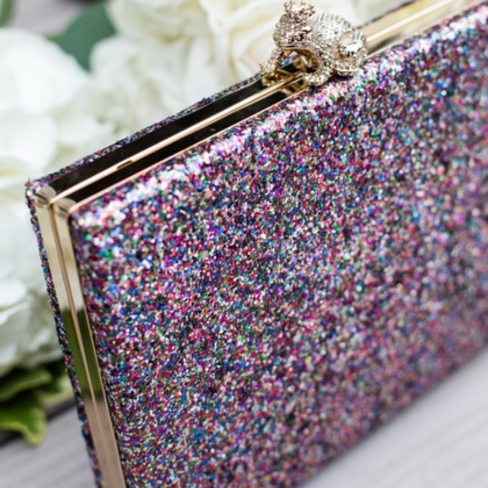 ***SALE***Kate Spade I kissed a frog sequin clutch